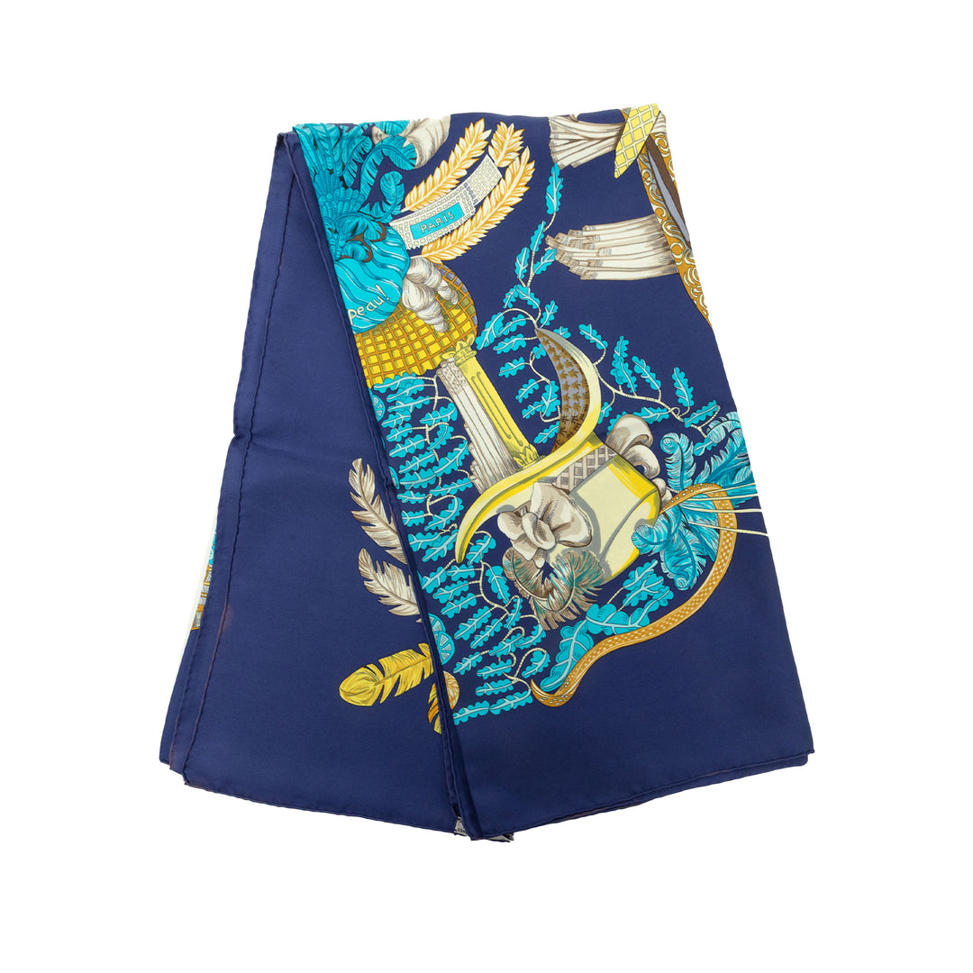 Hermès Chapeau! Foulard 90 Bleu – vue principale – GABY PARIS