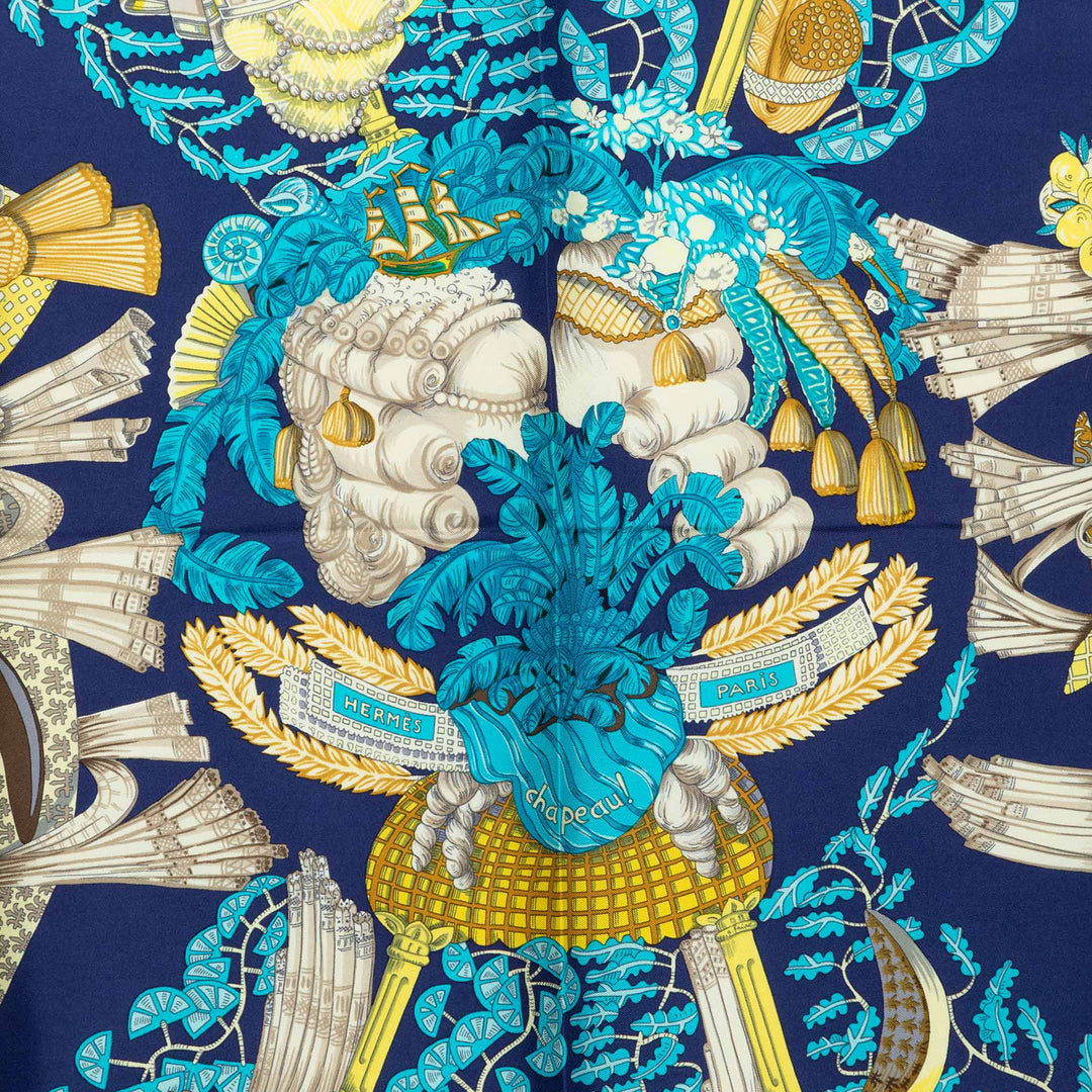 Hermès Chapeau! Foulard 90 Bleu – vue 6 – GABY PARIS