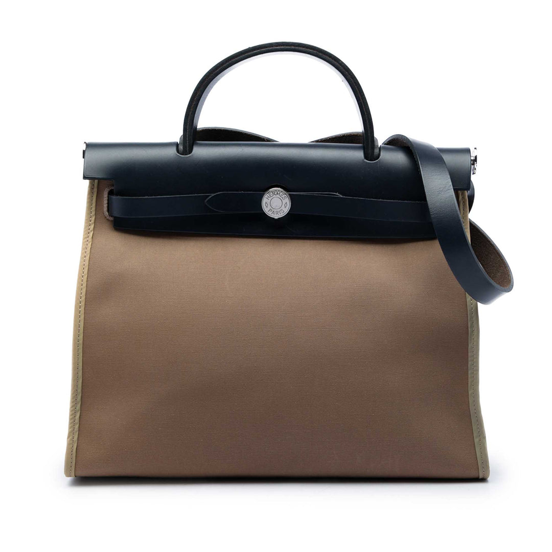 Hermès Herbag Zippé 31 Marron – vue principale – GABY PARIS