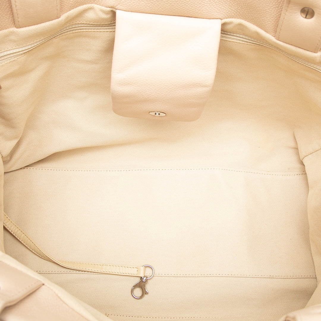 CC Souple Cabas Cuir caviar Marron