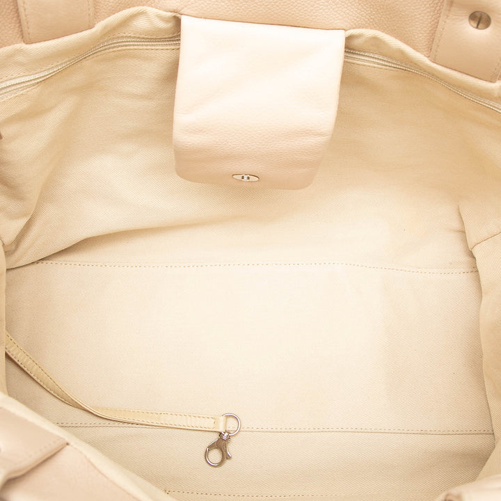 CC Souple Cabas Cuir caviar Marron