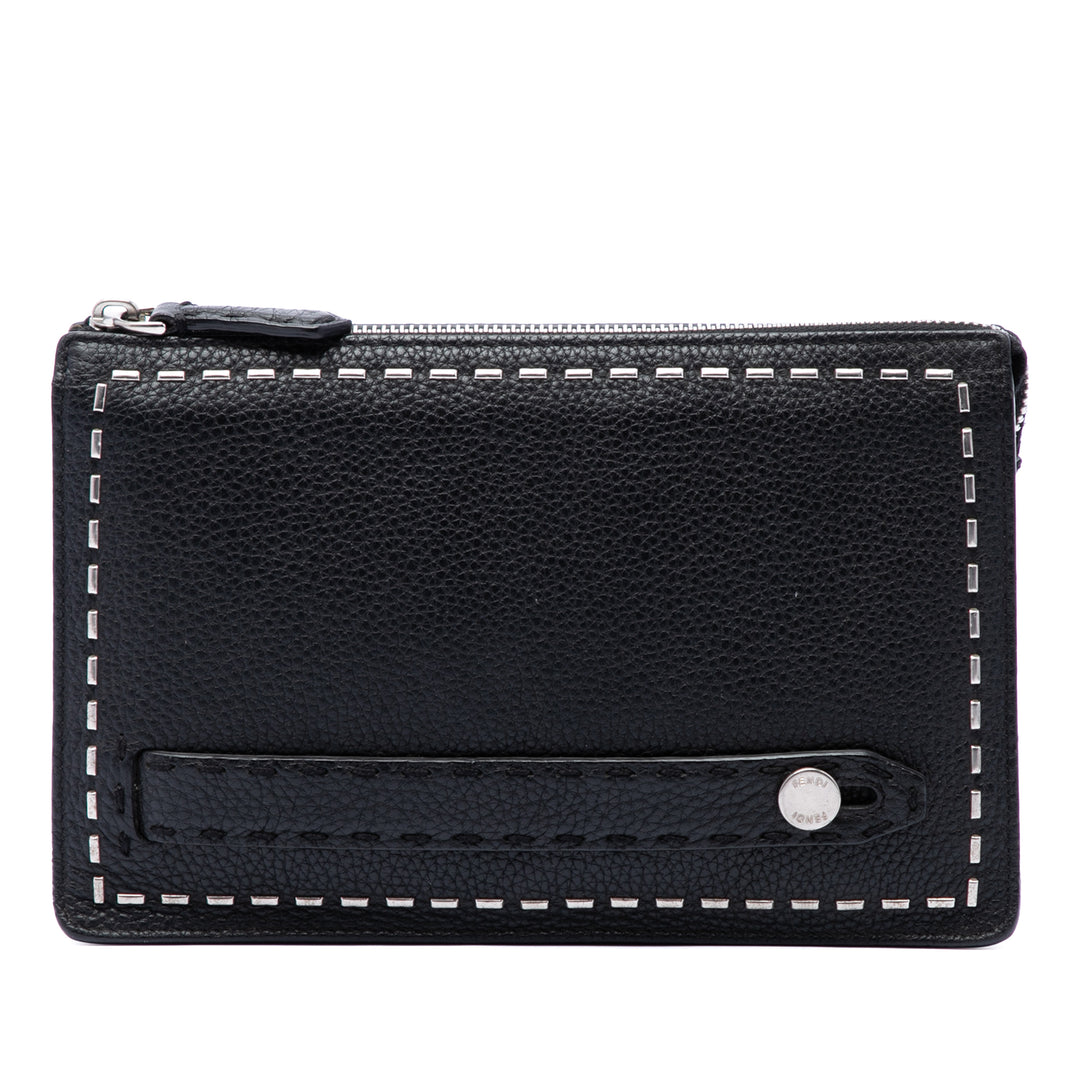 Fendi Selleria Pochette Noir – vue principale – GABY PARIS