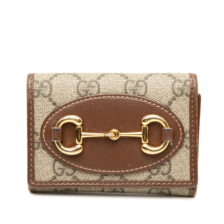Gucci GG Supreme Horsebit 1955 Trifold Portefeuille