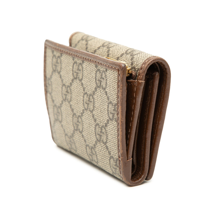 Gucci GG Supreme Horsebit 1955 Trifold Portefeuille