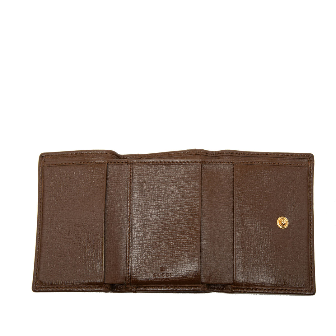 Gucci GG Supreme Horsebit 1955 Trifold Portefeuille