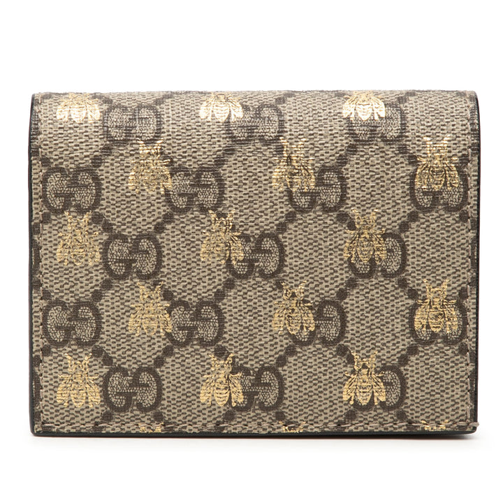 Gucci GG Supreme Bees Bifold Portefeuille