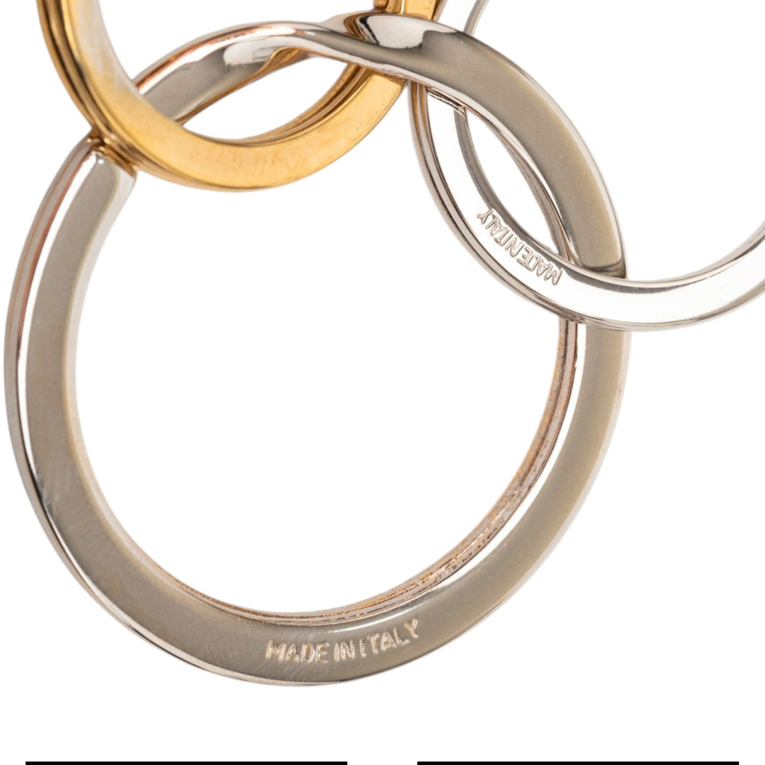 Gucci plaqué et Brass Double Heart Porte-clés