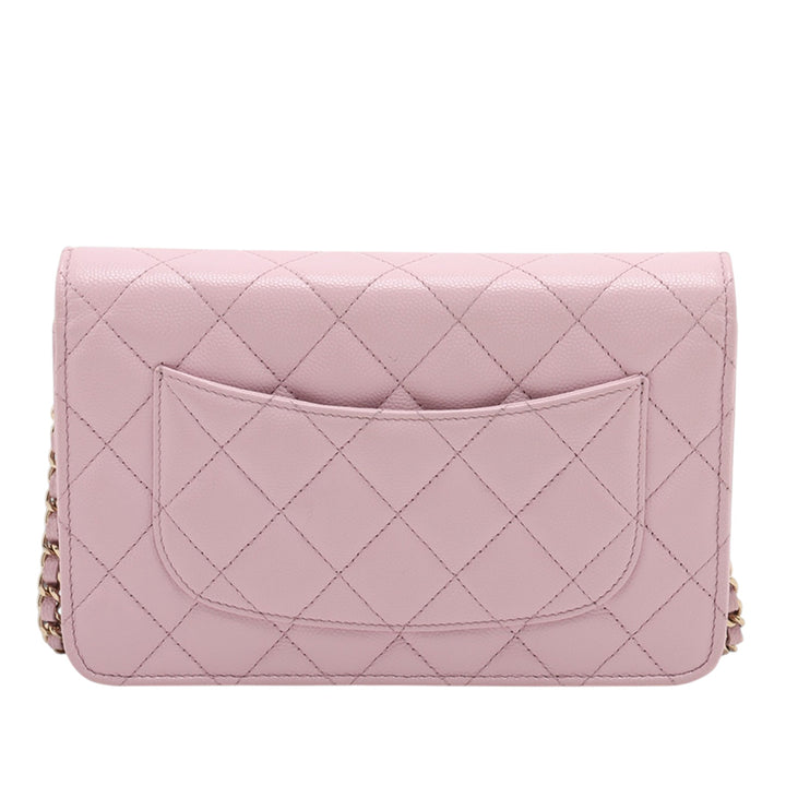 Chanel CC Matelassé Caviar Wallet on Chain