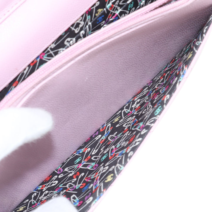 Chanel CC Matelassé Caviar Wallet on Chain