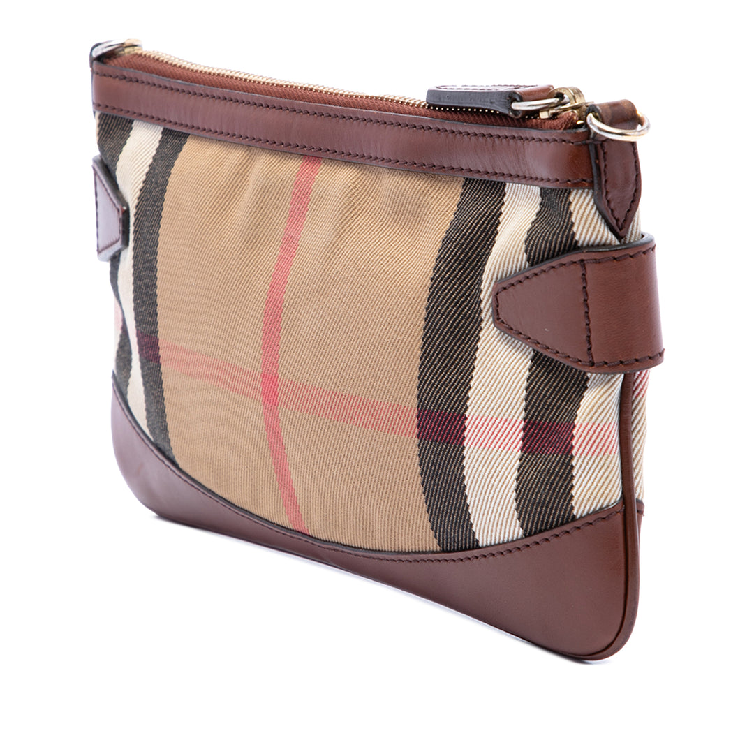 Burberry Sac bandoulière House Check Bridle Peyton Beige – vue 2 – GABY PARIS