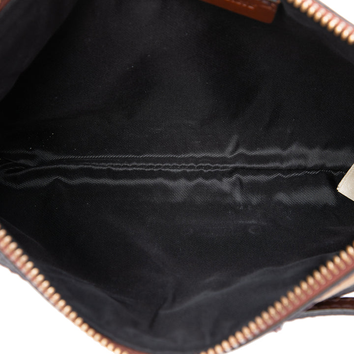 Burberry Sac bandoulière House Check Bridle Peyton Beige – vue 4 – GABY PARIS