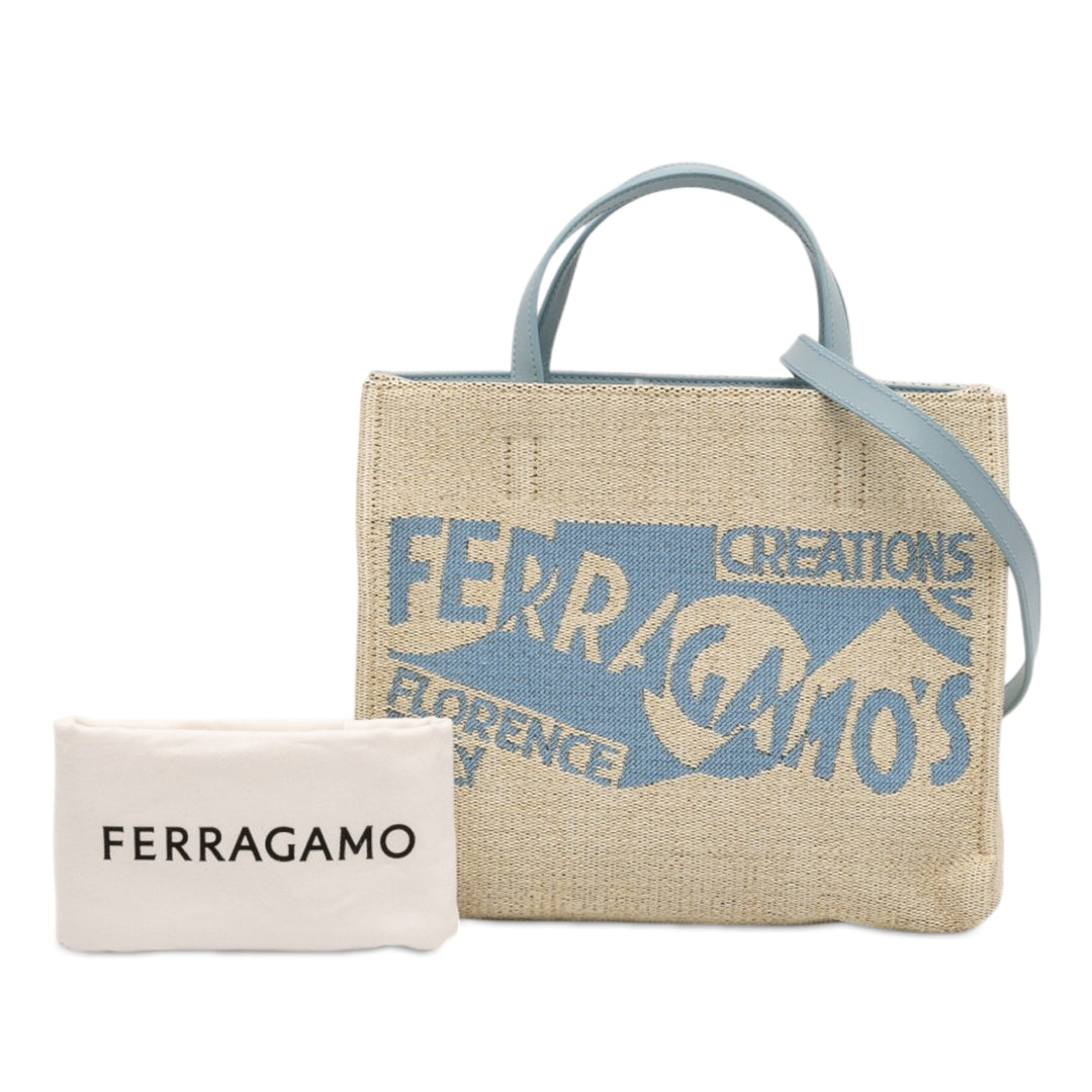 Ferragamos Creations Cabas Moyen Beige