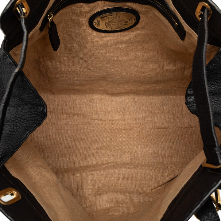 Fendi Large Cuir Selleria Villa Borghese Cabas