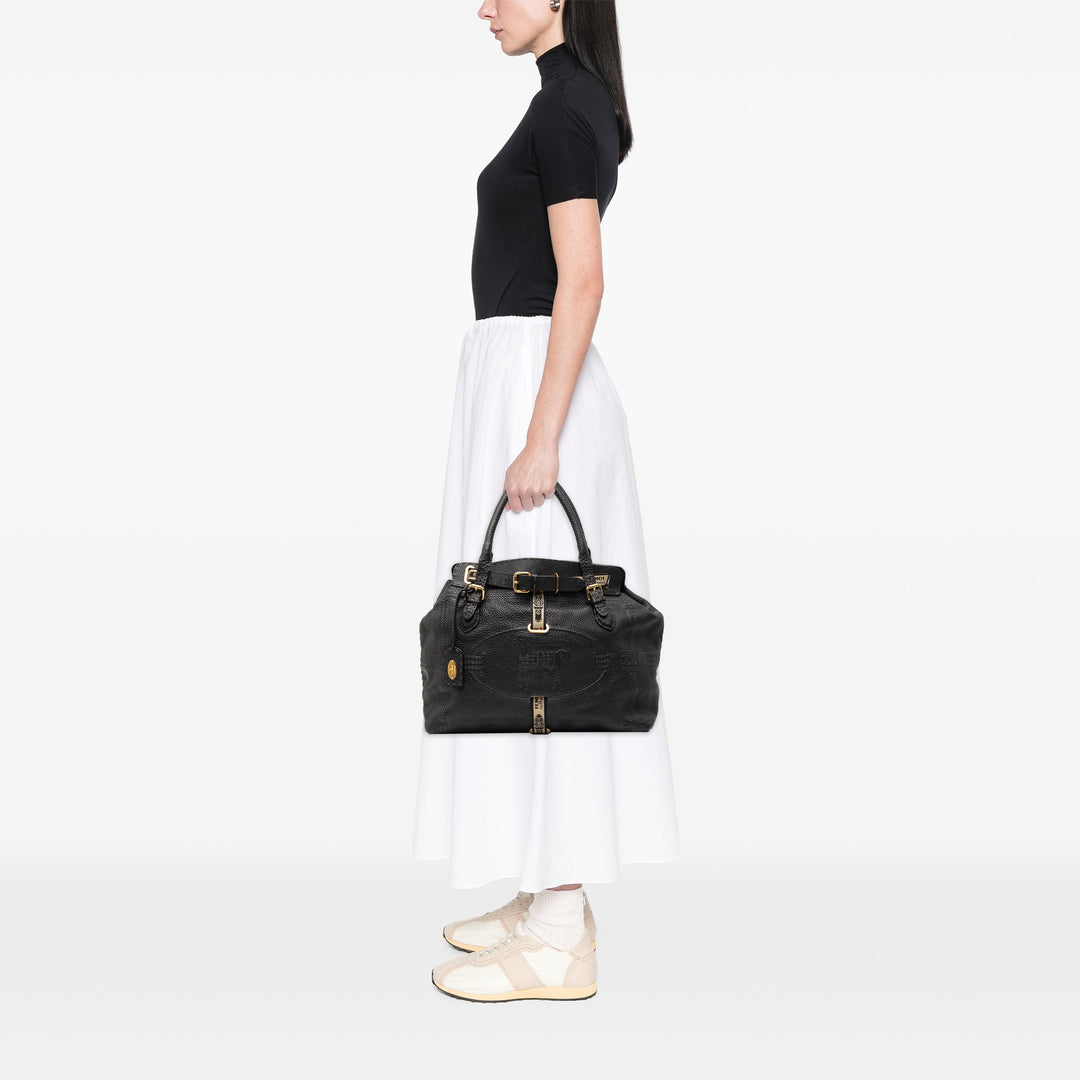 Fendi Large Cuir Selleria Villa Borghese Cabas
