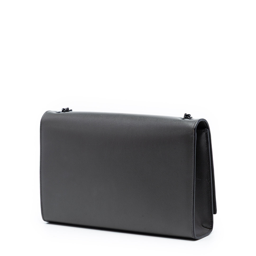 Saint Laurent Medium Grain De Poudre Monogram Monochrome Kate Sac porté croisé