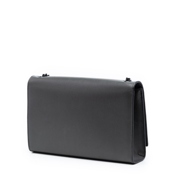 Saint Laurent Medium Grain De Poudre Monogram Monochrome Kate Sac porté croisé