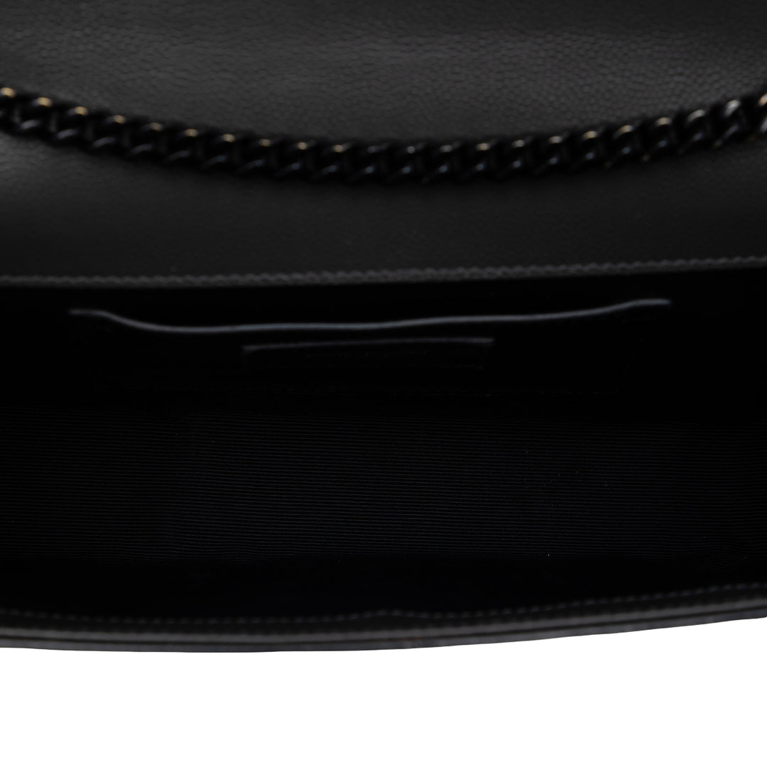 Saint Laurent Medium Grain De Poudre Monogram Monochrome Kate Sac porté croisé