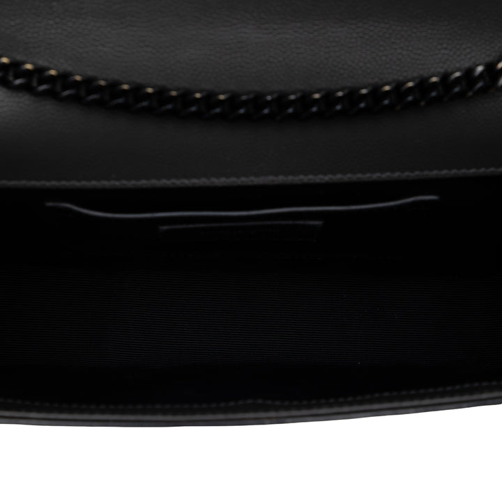 Saint Laurent Medium Grain De Poudre Monogram Monochrome Kate Sac porté croisé
