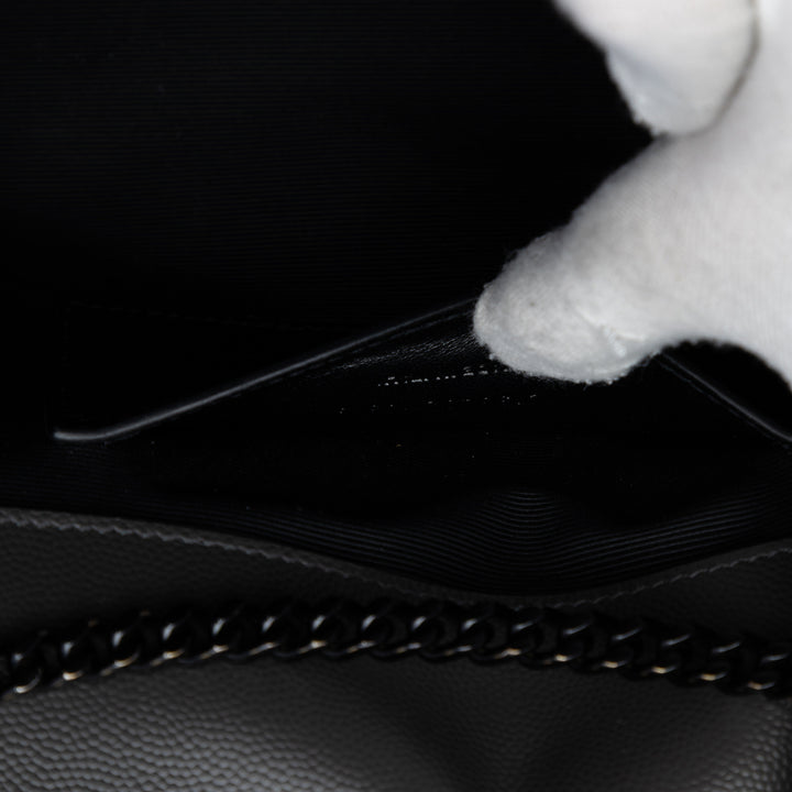 Saint Laurent Medium Grain De Poudre Monogram Monochrome Kate Sac porté croisé
