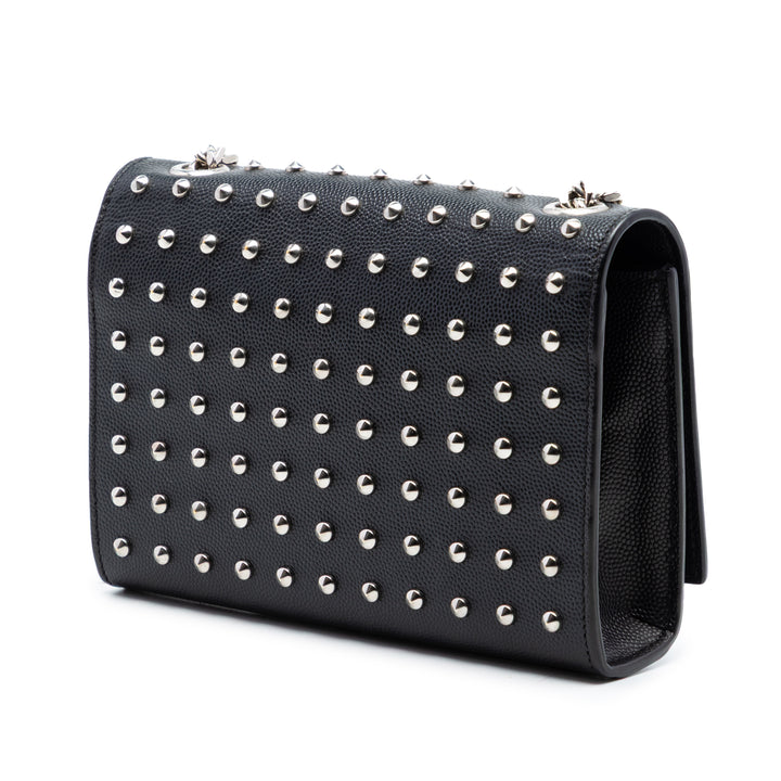 Saint Laurent Small Grain De Poudre clouté Monogram Kate Sac porté croisé