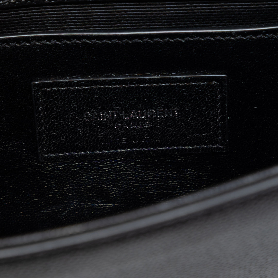 Saint Laurent Small Grain De Poudre clouté Monogram Kate Sac porté croisé