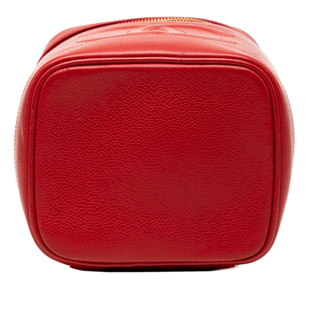 CC Vanity Cuir caviar Rouge