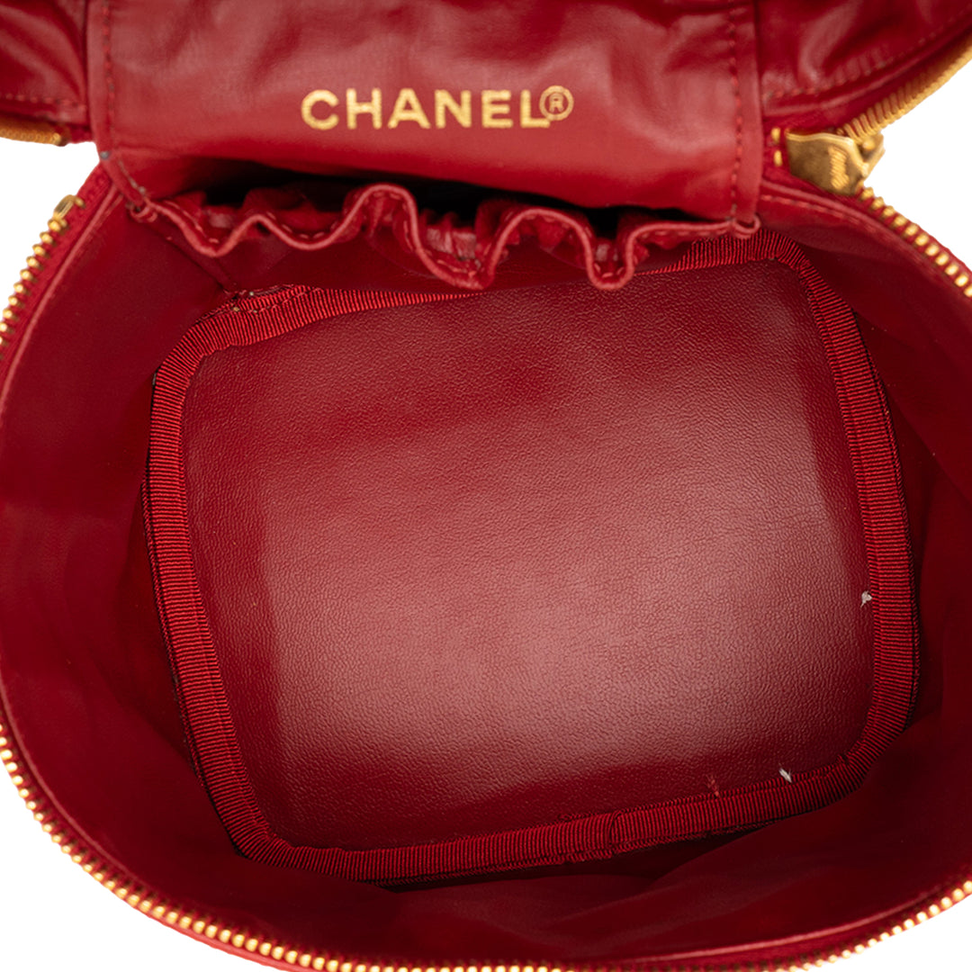 CC Vanity Cuir caviar Rouge