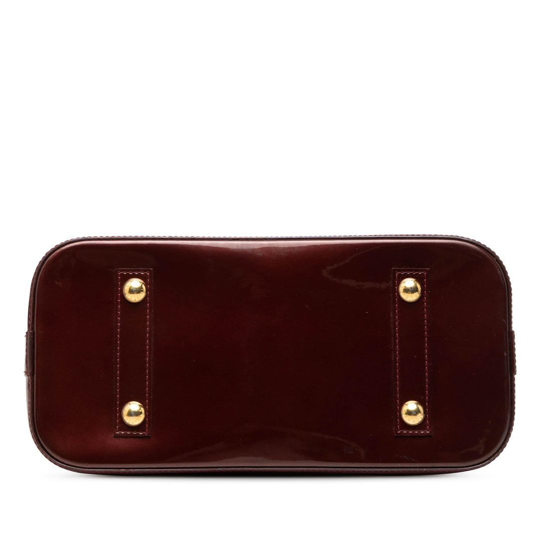 Louis Vuitton Alma PM Cuir verni Monogram Rouge – vue 3 – GABY PARIS