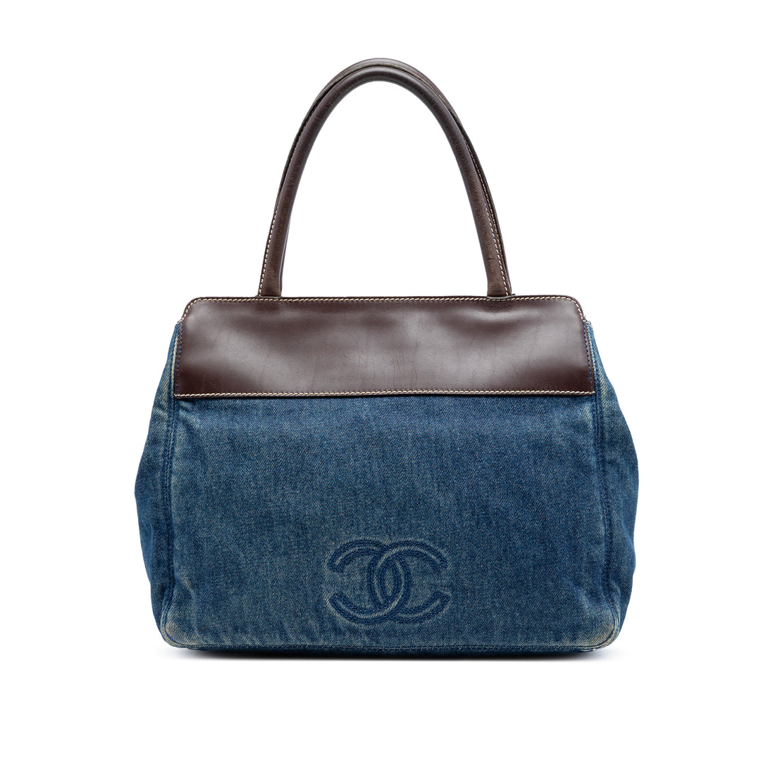 Chanel CC Jean et Cuir Cabas