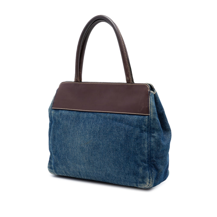 Chanel CC Jean et Cuir Cabas