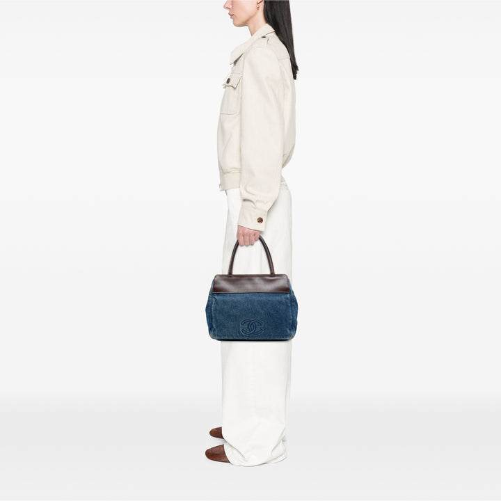 Chanel CC Jean et Cuir Cabas