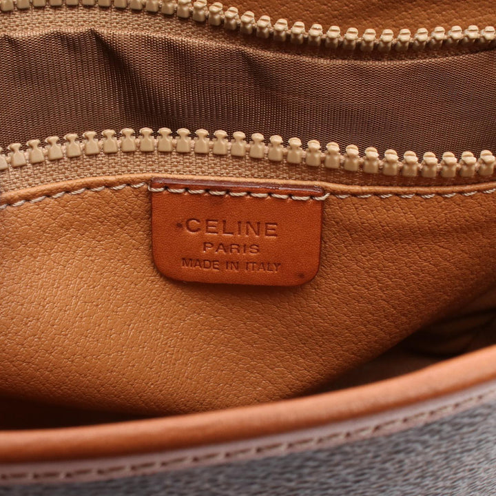 Macadam Coated Canvas Handbag Brown - Gaby Paris
