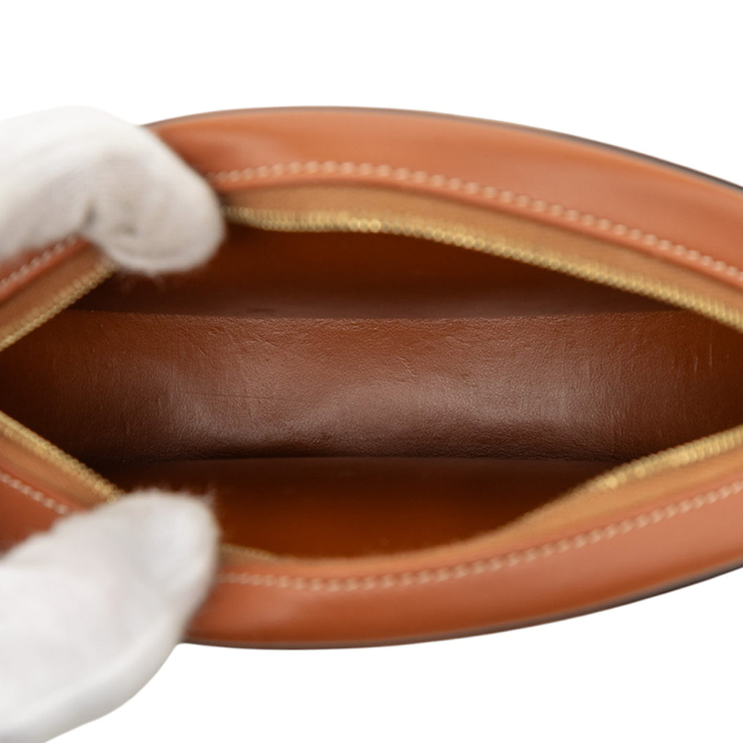 Celine Small Cuir de veau Cuir Triomphe Oval Sac porté croisé