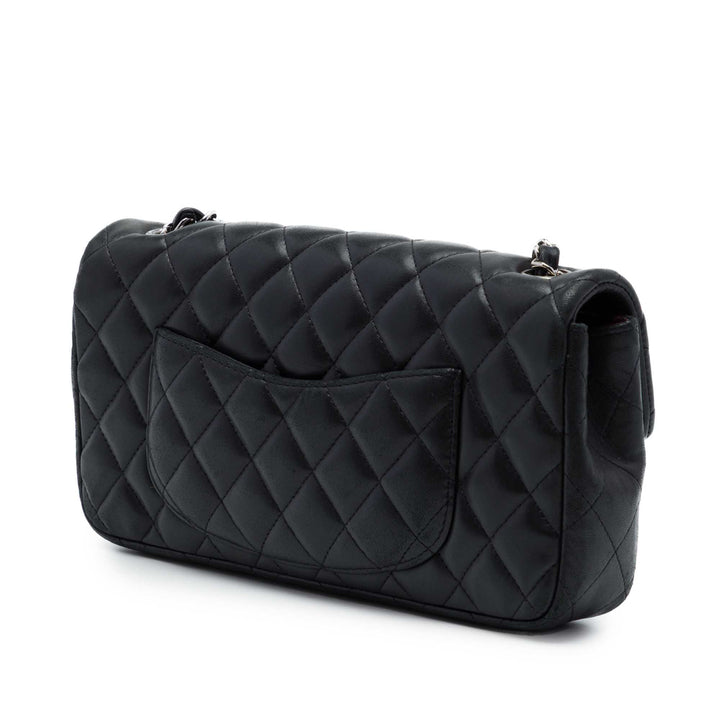 Chanel CC Matelassé East West à rabat Cuir d'agneau Noir