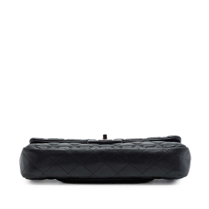 Chanel CC Matelassé East West à rabat Cuir d'agneau Noir
