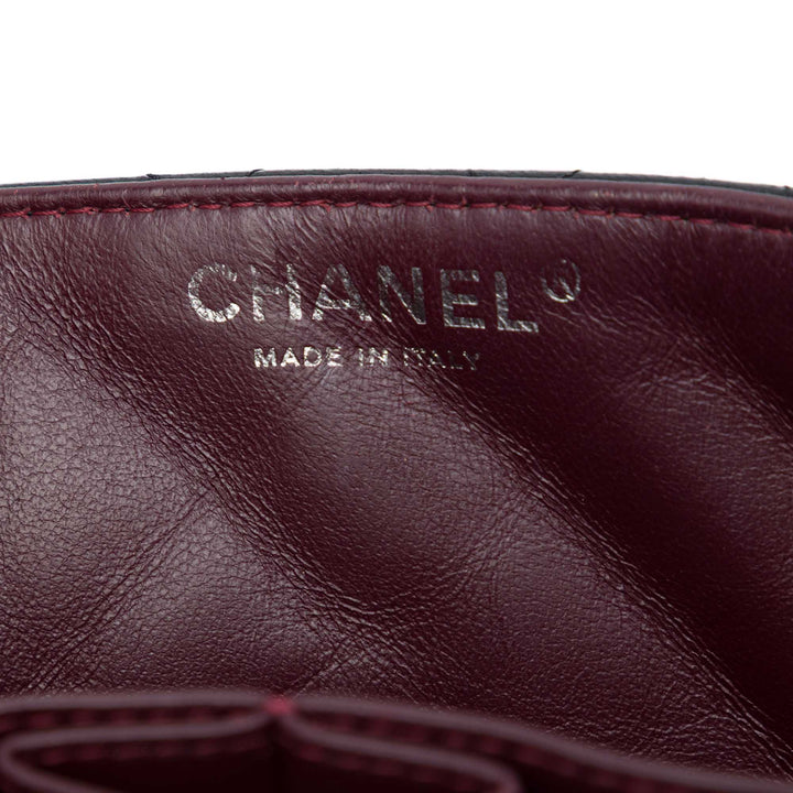 Chanel CC Matelassé East West à rabat Cuir d'agneau Noir