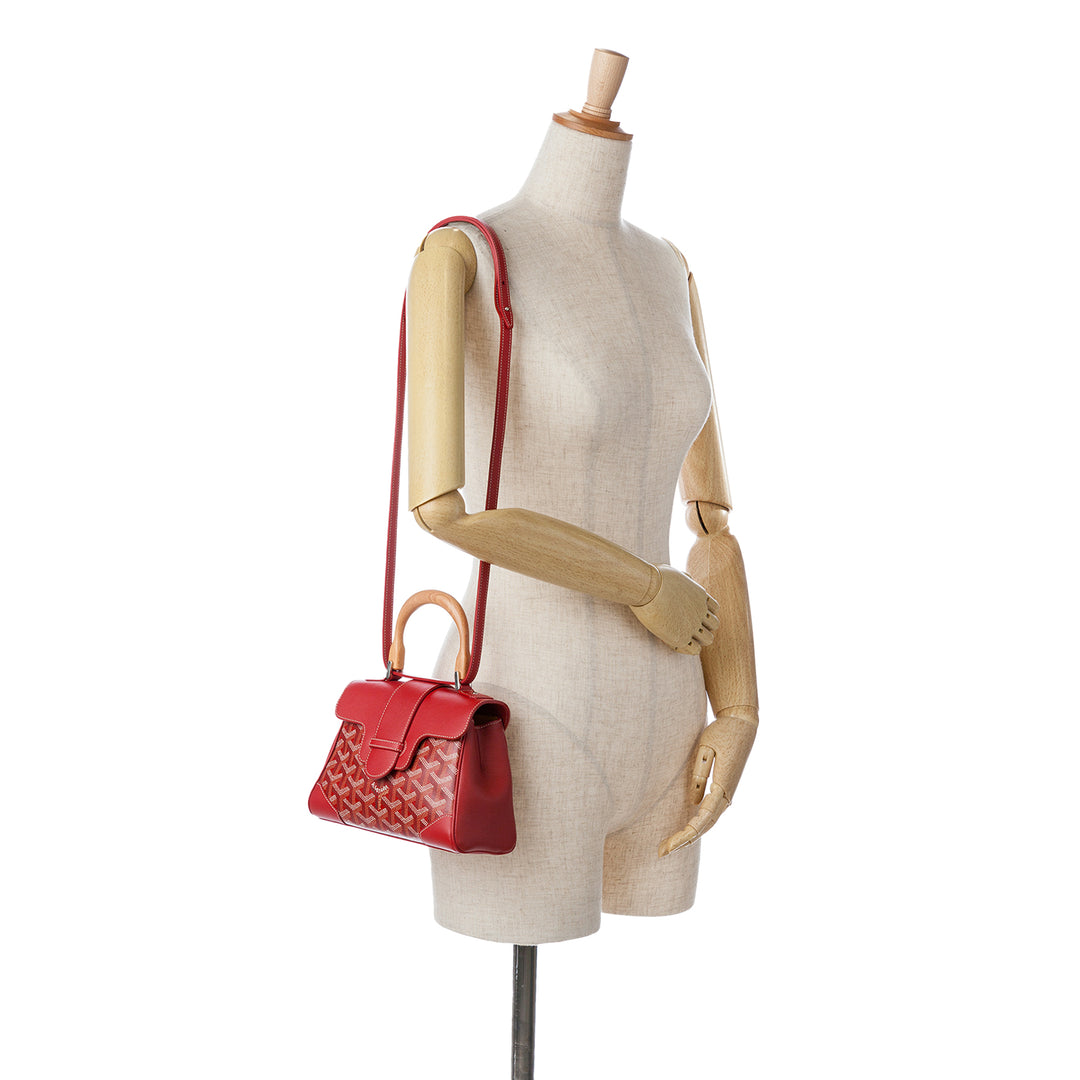 Mini Goyardine Saigon Souple Red - Gaby Paris