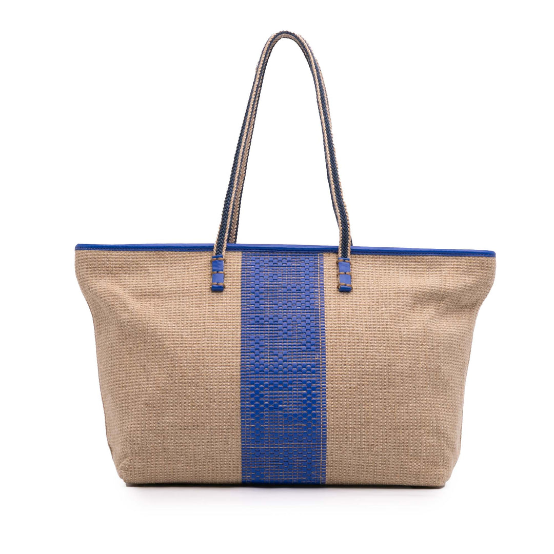 Zucca Raffia Roll Tote Brown - Gaby Paris