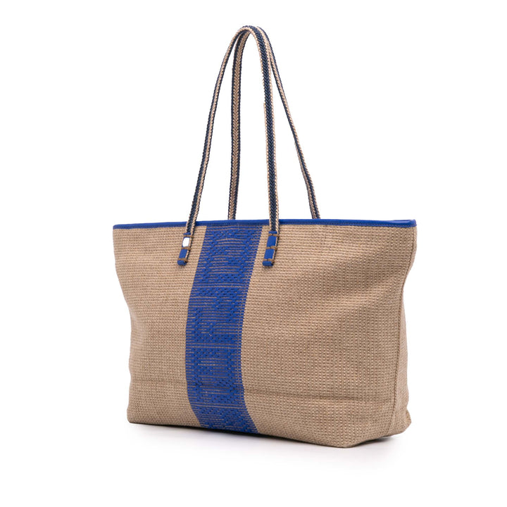 Zucca Raffia Roll Tote Brown - Gaby Paris