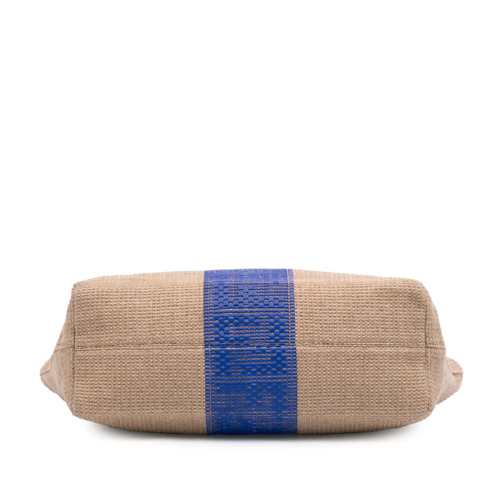 Zucca Raffia Roll Tote Brown - Gaby Paris
