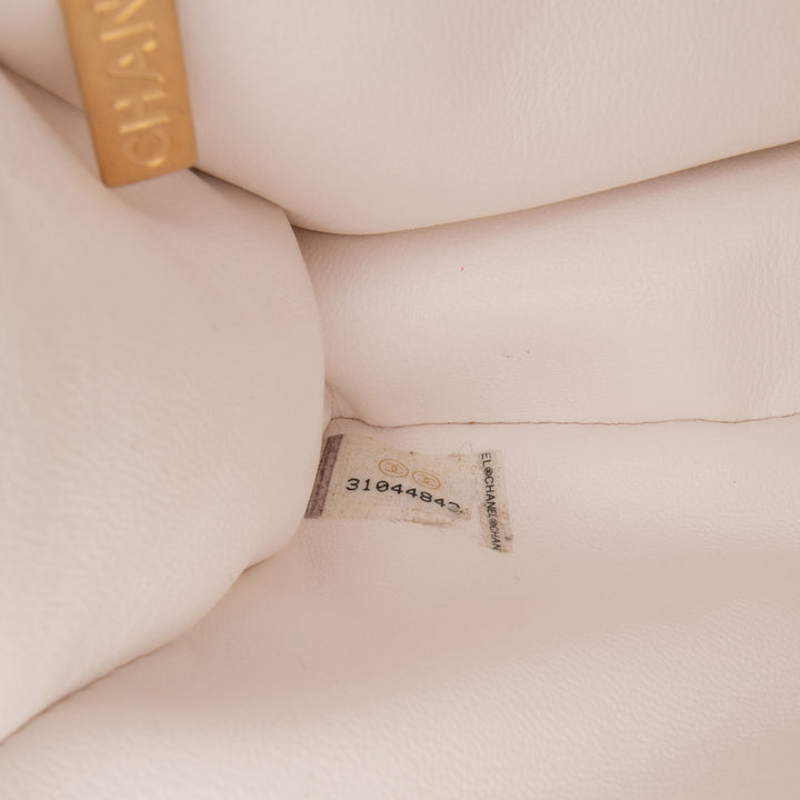 Chanel Mini Quilted Caviar Sweet Classic Flap Blanc