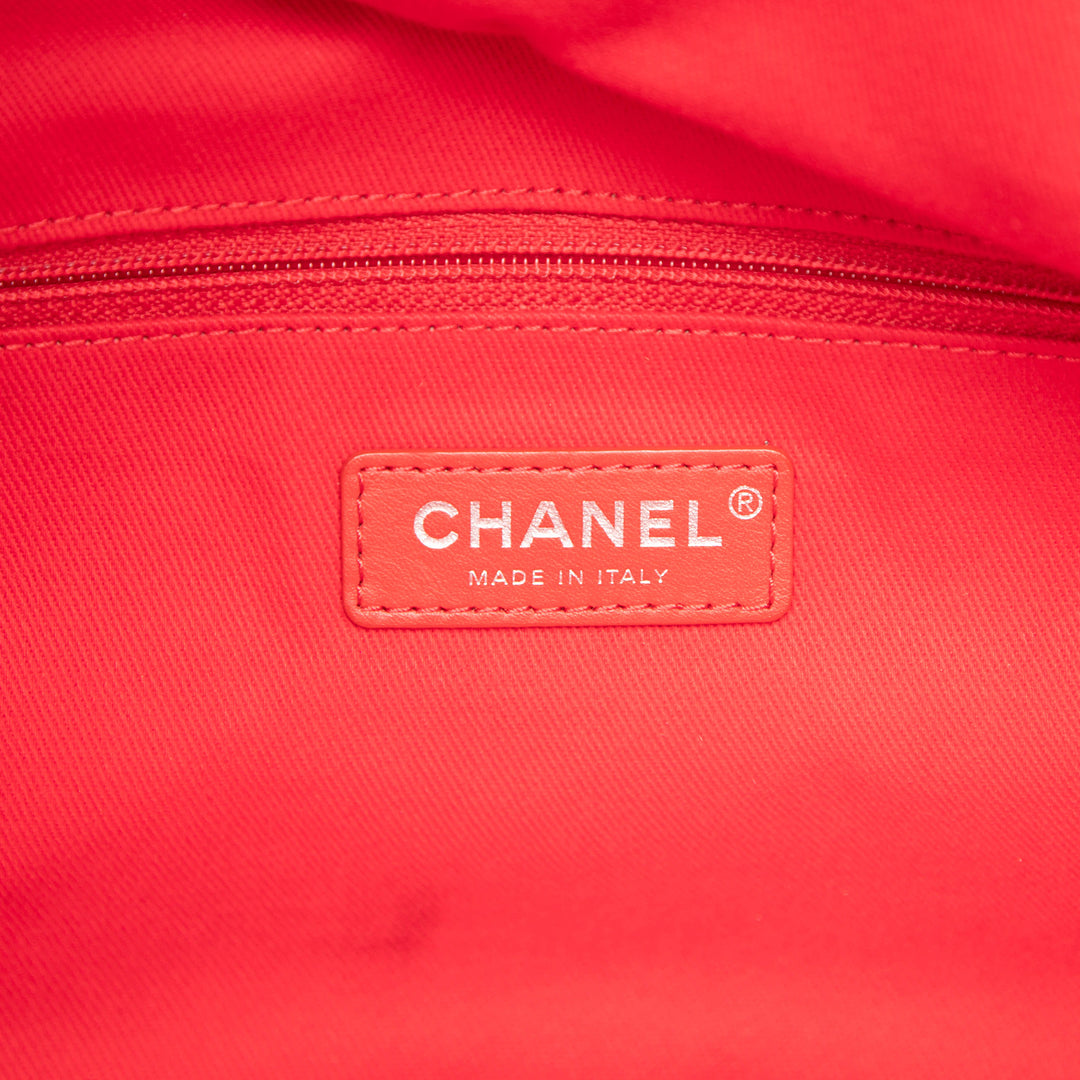 Chanel Medium CC Matelassé Toile Double Face Deauville Cabas
