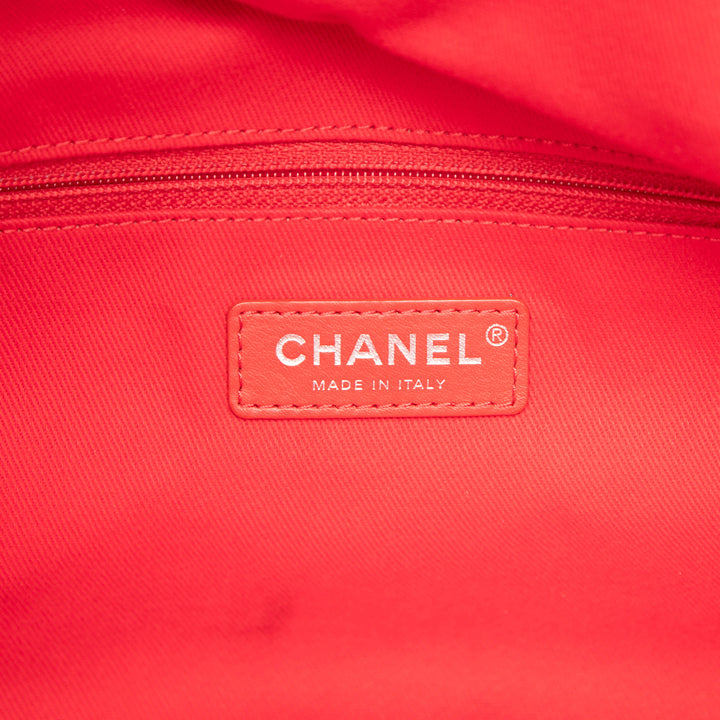 Chanel Medium CC Matelassé Toile Double Face Deauville Cabas