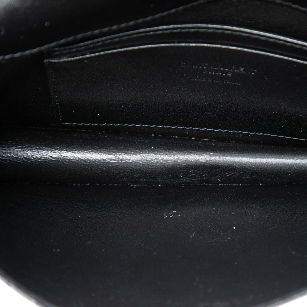 Saint Laurent Smooth Cuir de veau Sac porté croisé