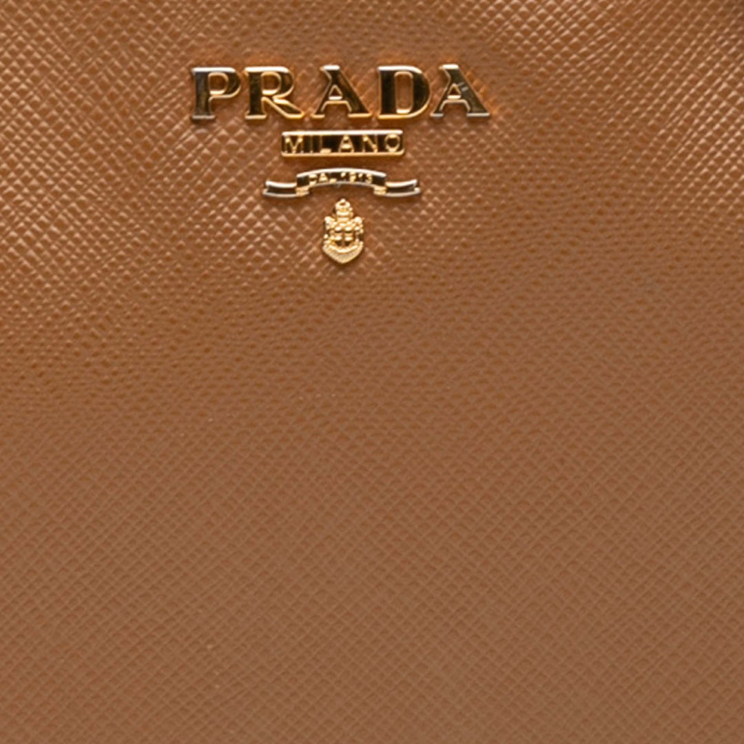 Prada Mini Saffiano Double Zip Sac porté croisé