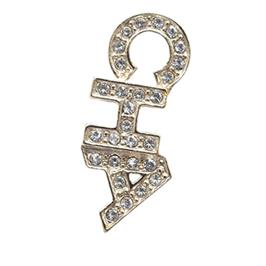 Chanel CC plaqué Cristals Logo fermoir poussette Boucles d’oreilles – GABY PARIS Authentique