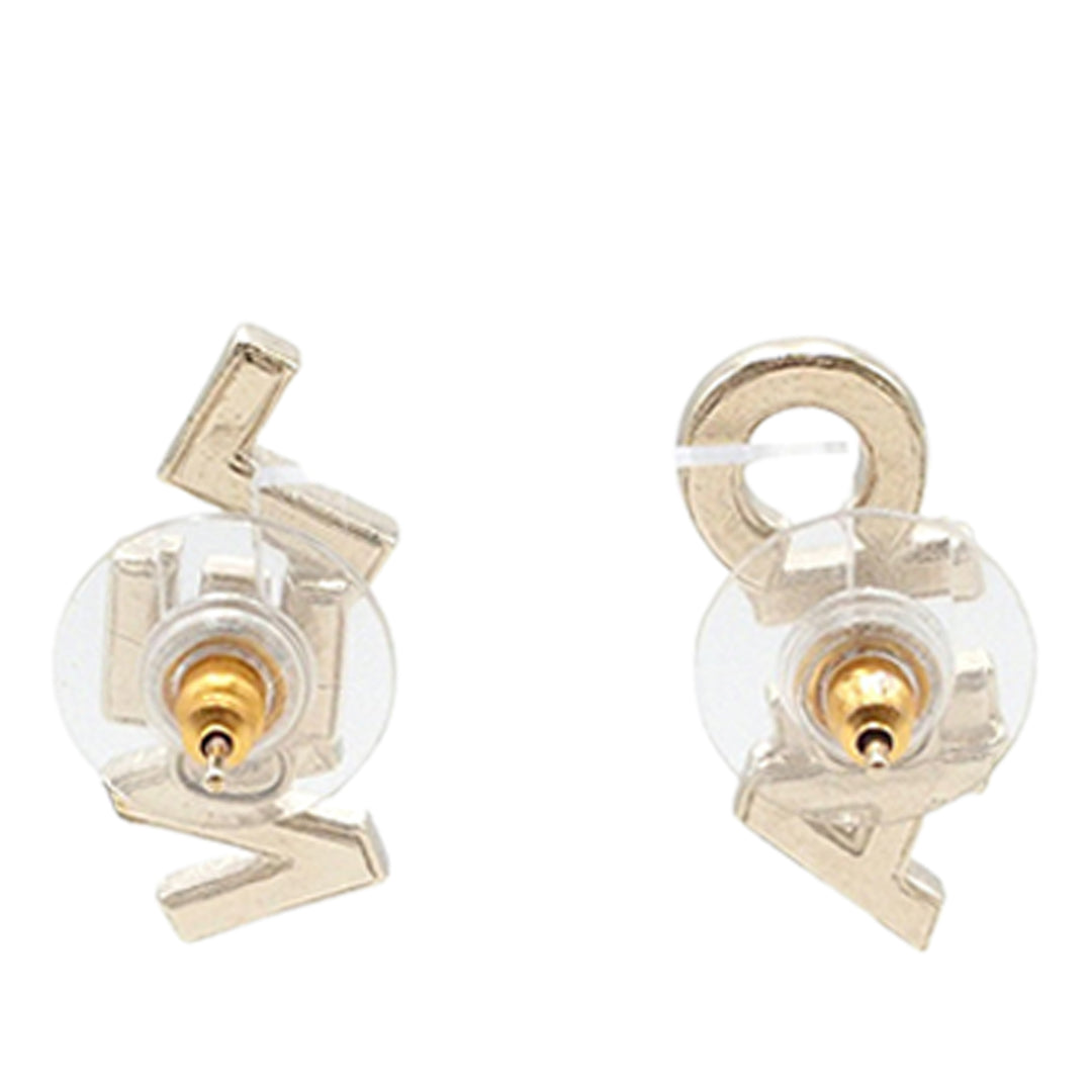 Chanel CC plaqué Cristals Logo fermoir poussette Boucles d’oreilles – GABY PARIS Authentique
