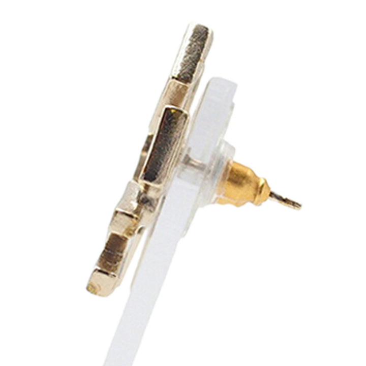 Chanel CC plaqué Cristals Logo fermoir poussette Boucles d’oreilles – GABY PARIS Authentique