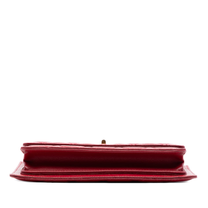 Chanel Matelassé vieilli Cuir de veau Reissue 2.55 Wallet on Chain