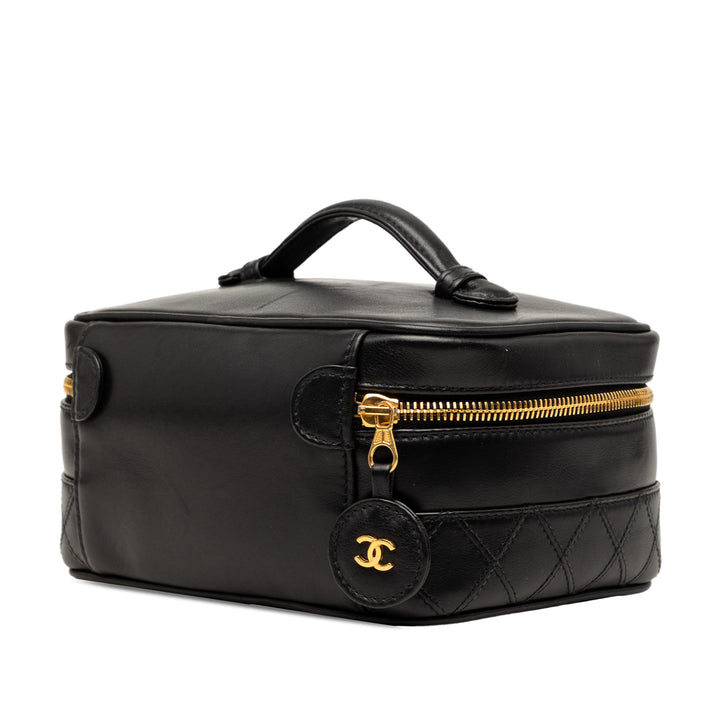 Chanel CC Matelassé Cuir d’agneau Vanity